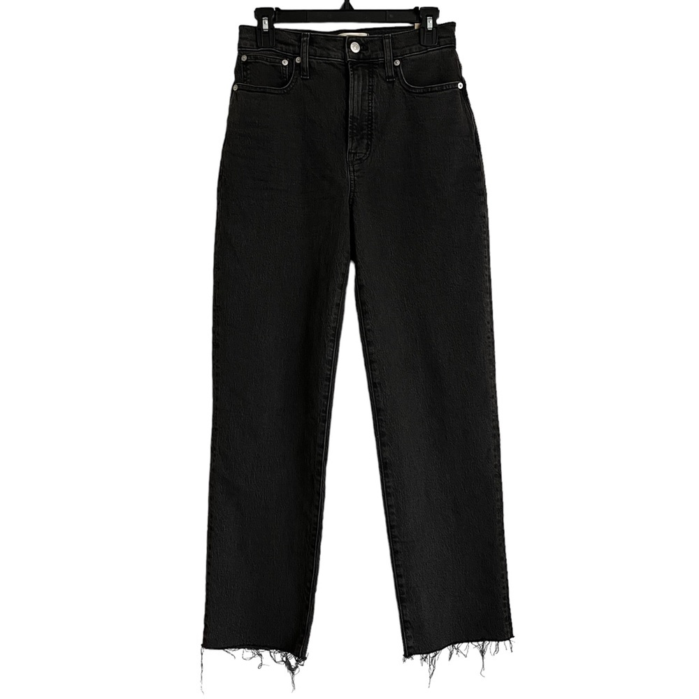 Madewell | NWT The Perfect Vintage Straight Jean Size 26 in Black - Picture 4 of 8